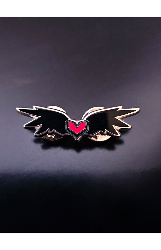 Heartwing Enamel Pin