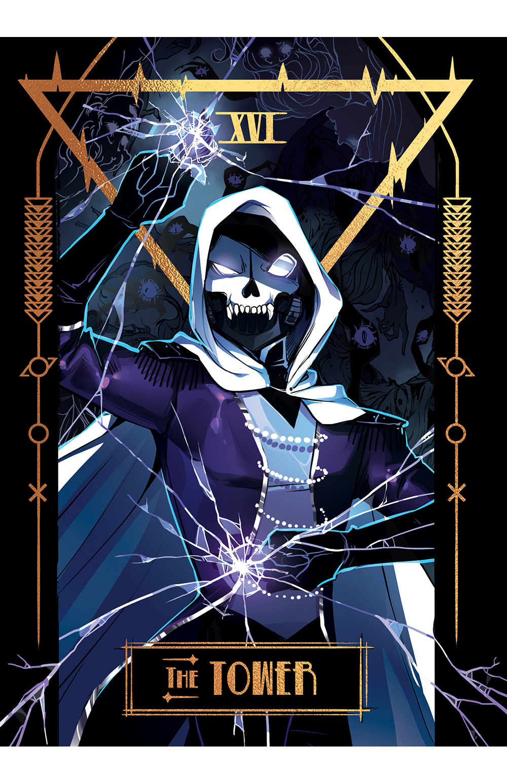 The Tower Tarot Print rednflynn